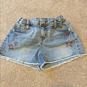 Cat & Jack Blue Jean Shorts with Star Embroidery